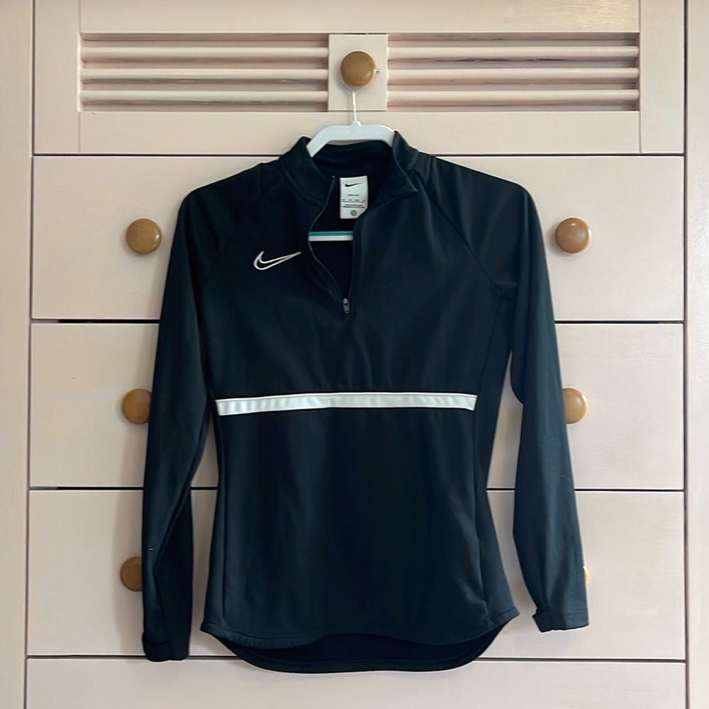 Women’s Nike Quarter Zip Black Drifit Jacket